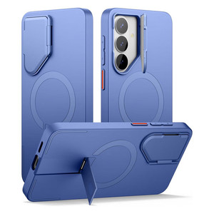 Suritch Flex Armor MagSafe Case Samsung Galaxy S26 with Camera Cover and Adjustable Metal Kickstand - Starlight Blue