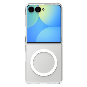 Spigen Air Skin MagSafe Case Samsung Galaxy Z Flip8 - Clear Case/White Ring