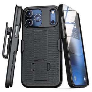 Encased Duraclip with Belt Clip Holster Case iPhone 18 Pro - Black