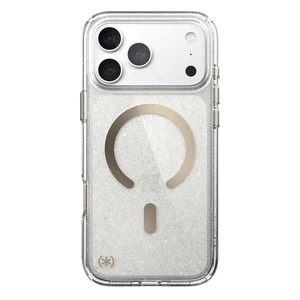 Speck Presidio Lux-Glitter MagSafe Case iPhone 18 Pro - Clear/Gold Glitter
