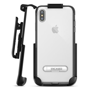 Encased Reveal Case iPhone Xs Max with Belt Clip Holster - Black