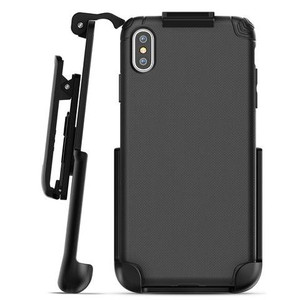 Encased Nova Case iPhone Xs Max with Belt Clip Holster - Black