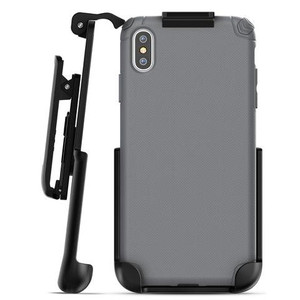 Encased Nova Case iPhone Xs Max with Belt Clip Holster - Grey