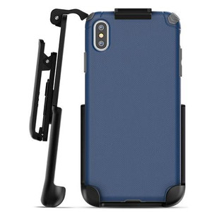 Encased Nova Case iPhone Xs Max with Belt Clip Holster - Blue