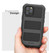 Encased Falcon Case and Tempered Glass Screen Guard iPhone 12 Pro Max with Belt Clip Holster - Black