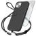 Encased Silicone Case iPhone 14/13 with Neck and Wrist Strap - Black