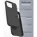 Encased Silicone Case iPhone 14 Pro Max with Neck and Wrist Strap - Black