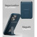 Encased Slimshield Magsafe Case iPhone 14 Pro with Leather Wallet - Blue