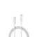 Pitaka Flex Braided USB C to USB C Cable 3ft/1m - White