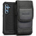 Encased Falcon Case Samsung Galaxy S25 with Belt Clip Pouch - Black