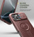 Dexnor Armor Shield MagSafe Case iPhone 16 Pro With Slide Camera Cover - Magic Red
