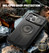 Dexnor Durable Case iPhone 15 Pro Max with Slide Camera Cover - Black