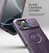 Dexnor Durable Case iPhone 15 Pro with Slide Camera Cover - Purple