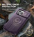 Dexnor Durable Case iPhone 15 Pro with Slide Camera Cover - Purple