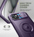 Dexnor Durable Case iPhone 14 Plus/ 15 Plus with Slide Camera Cover - Purple