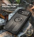 Dexnor Durable Case iPhone 15 with Slide Camera Cover - Black