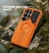 Dexnor Rugged Armor MagSafe Case Samsung Galaxy S26 Ultra With Camera Cover - Orange