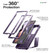 Dexnor Armor Shield Case Samsung Galaxy S21 Ultra With Screen Protector - Purple