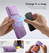 Suritch Flex Armor Case iPhone 16 Pro Max with Camera Cover and Adjustable Kickstand - Taro Purple