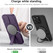 Suritch Flex Armor MagSafe Case iPhone 15 Pro Max with Camera Cover and Adjustable Kickstand - Dark Purple