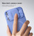 Suritch Flex Armor MagSafe Case iPhone 15 Pro Max with Camera Cover and Adjustable Kickstand - Starlight Blue