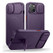 Suritch Flex Armor MagSafe Case iPhone 14 Plus/15 Plus with Camera Cover and Adjustable Kickstand - Dark Purple
