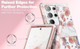 Suritch Dual-Layer Protection Case Samsung Galaxy S23 Ultra with Built-in Screen Protector - Rose Marble
