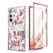 Suritch Case Samsung Galaxy S22 Ultra with Built-in Screen Protector - Rose Marble
