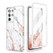 Suritch Case Samsung Galaxy S21 Ultra 5G with Built-in Screen Protector -  White Marble