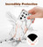 Suritch Case Samsung Galaxy S21 Ultra 5G with Built-in Screen Protector -  White Marble
