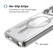 Speck Presidio Clear Grip MagSafe With ClickLock Case iPhone 17 Pro - Clear/Silver 