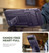 Dexnor Rugged Armor Case Google Pixel 11/11 Pro with Slide Flip Camera Cover - Purple