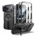 Dexnor Rugged Armor MagSafe Case iPhone 18 Pro/ 17 Pro With Flip Camera Cover & Screen Protector - Black 