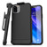 Encased Thin Armor Case iPhone 11 Pro Max with Belt Clip Holster - Black