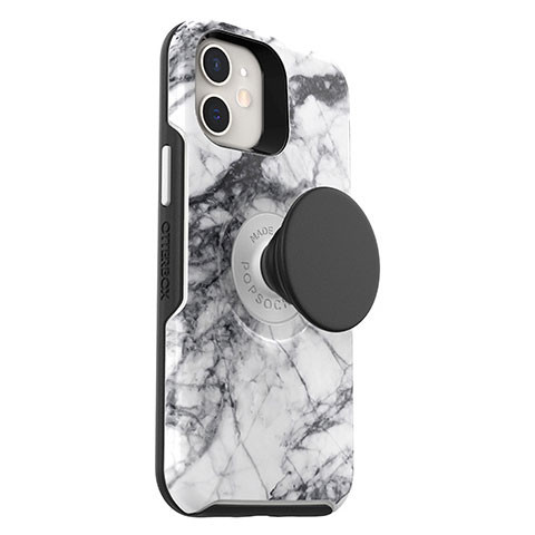 OtterBox Otter+Pop Symmetry Case iPhone 12 Mini - White Marble
