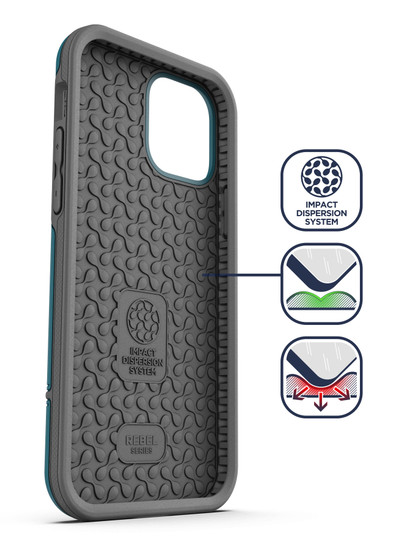 Encased Rebel Case iPhone 12 Mini - Blue
