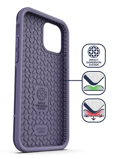 Encased Rebel Case iPhone 12 Mini - Purple