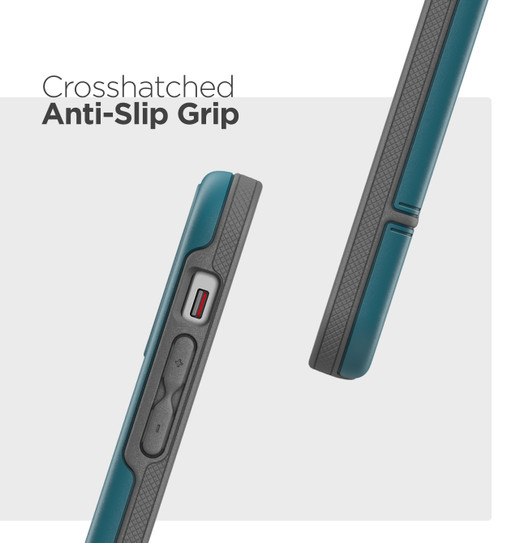 Encased Rebel Case iPhone 12/12 Pro with Belt Clip Holster - Blue