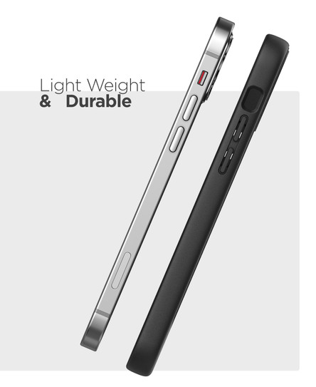 Encased Thin Armor Case iPhone 12 Pro Max - Black