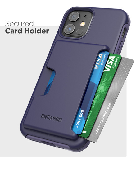 Encased Phantom Wallet Case iPhone 12/12 Pro - Purple