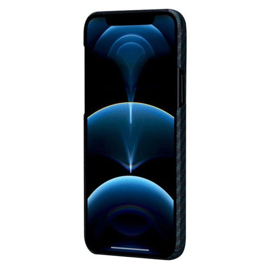 Pitaka MagEz Case iPhone 12 Pro - Black/Blue Twill