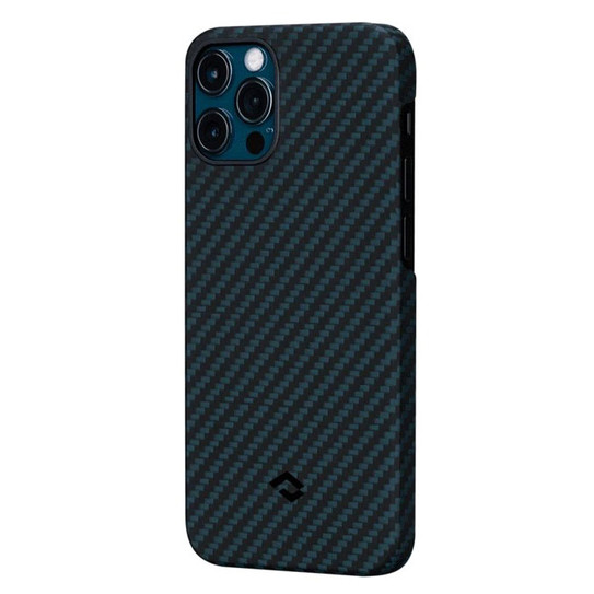 Pitaka MagEz Case iPhone 12 Pro - Black/Blue Twill