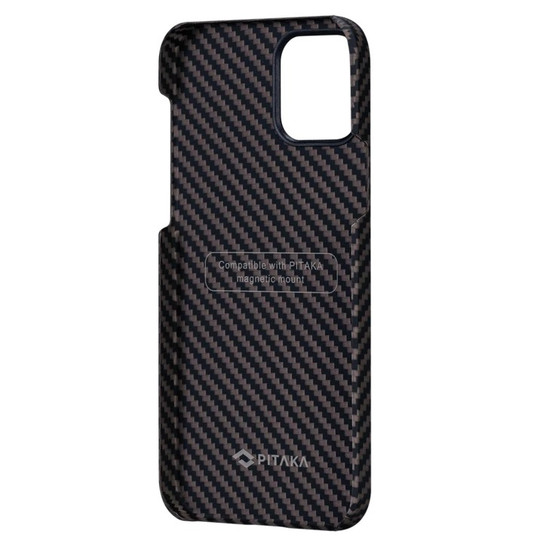 Pitaka MagEz Case iPhone 12 - Black/Gold Twill