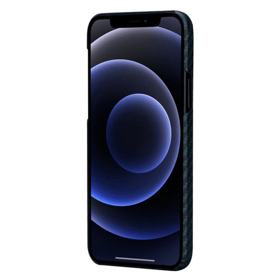 Pitaka MagEz Case iPhone 12 - Black/Blue Twill