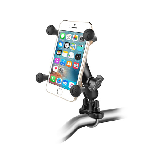 RAM Handlebar U-Bolt Mount with Universal RAM® X-Grip® Cell/iPhone Cradle