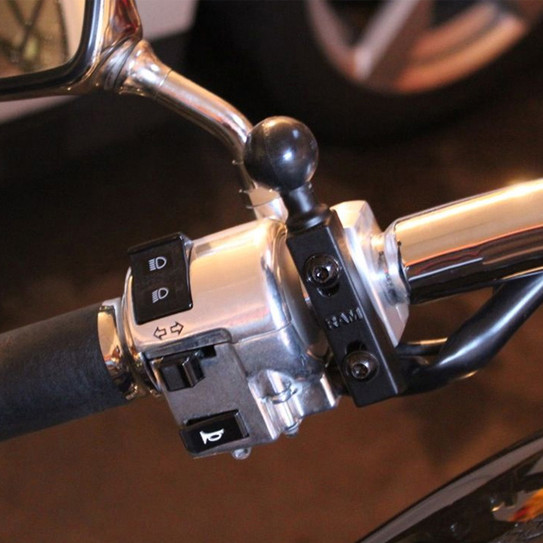 RAM Motorcycle Bar Base with 1" Ball