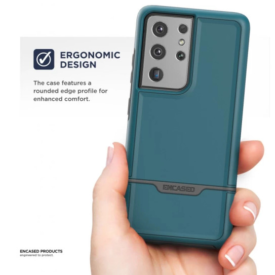 Encased Rebel Case Samsung Galaxy S21 Ultra 5G - Blue Encased Rebel Case Samsung Galaxy S21 Ultra 5G - Blue