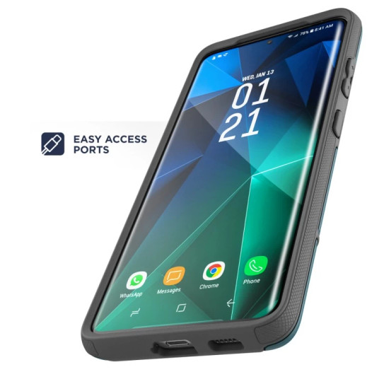Encased Rebel Case Samsung Galaxy S21 Ultra 5G - Blue Encased Rebel Case Samsung Galaxy S21 Ultra 5G - Blue