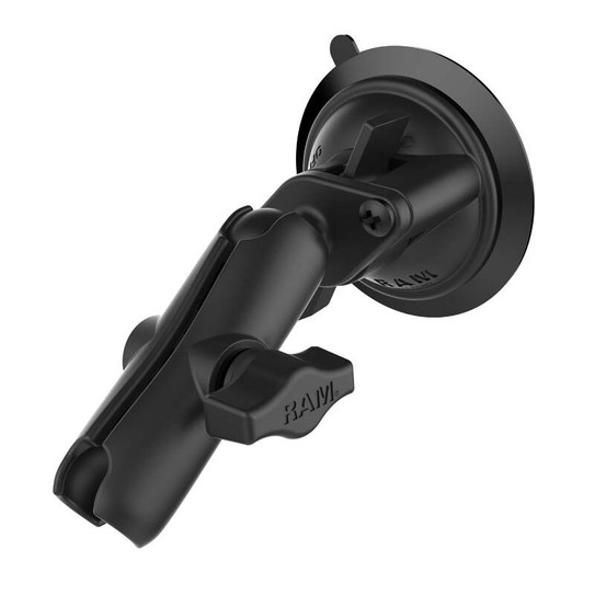 RAM® Twist-Lock™ Suction Cup Base with Double Socket Arm