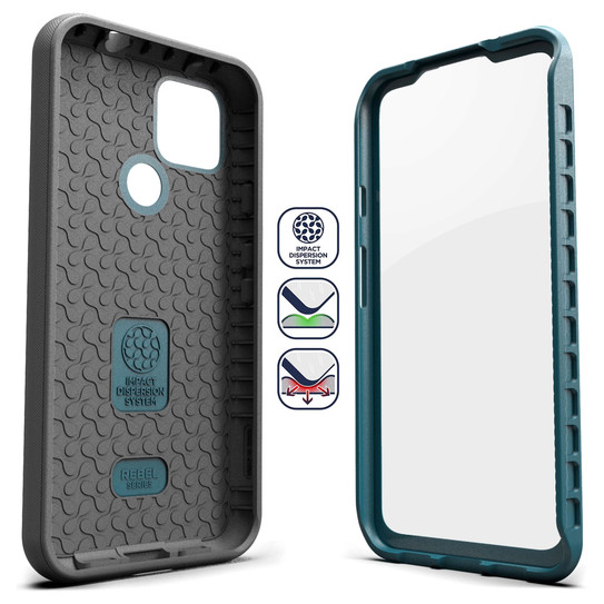 Encased Rebel Case Google Pixel 5 5G - Blue
